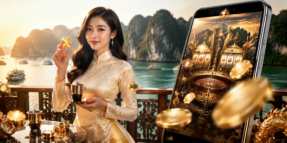 Trải nghiệm casino trực tuyến trên điện thoại với phong cảnh vịnh Hạ Long